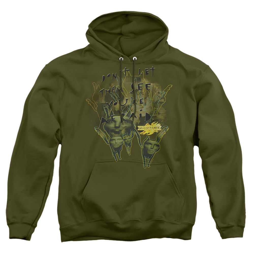 Mirrormask Dont Let Them Mens Hoodie Military Green Officially Licensed