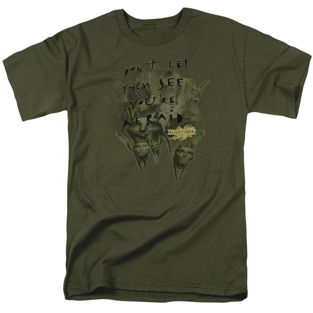 Mirrormask Dont Let Them Mens T Shirt Military Green Officially Licensed