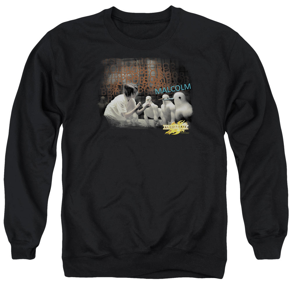 Mirrormask Bob Malcolm Mens Crewneck Sweatshirt Black Officially Licensed