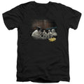 Mirrormask Bob Malcolm Mens Slim Fit V-Neck T Shirt Black Officially Licensed
