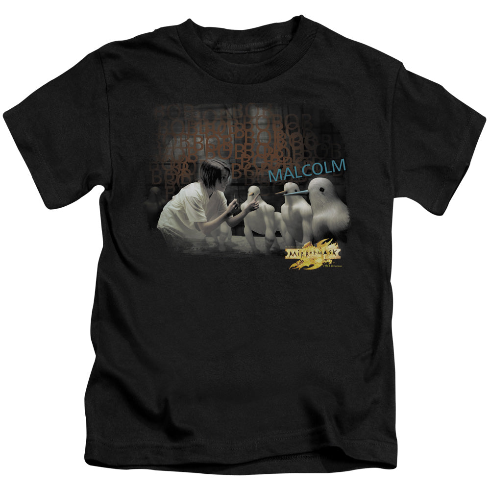 Mirrormask Bob Malcolm Juvenile Kids Youth T Shirt Black Officially Licensed