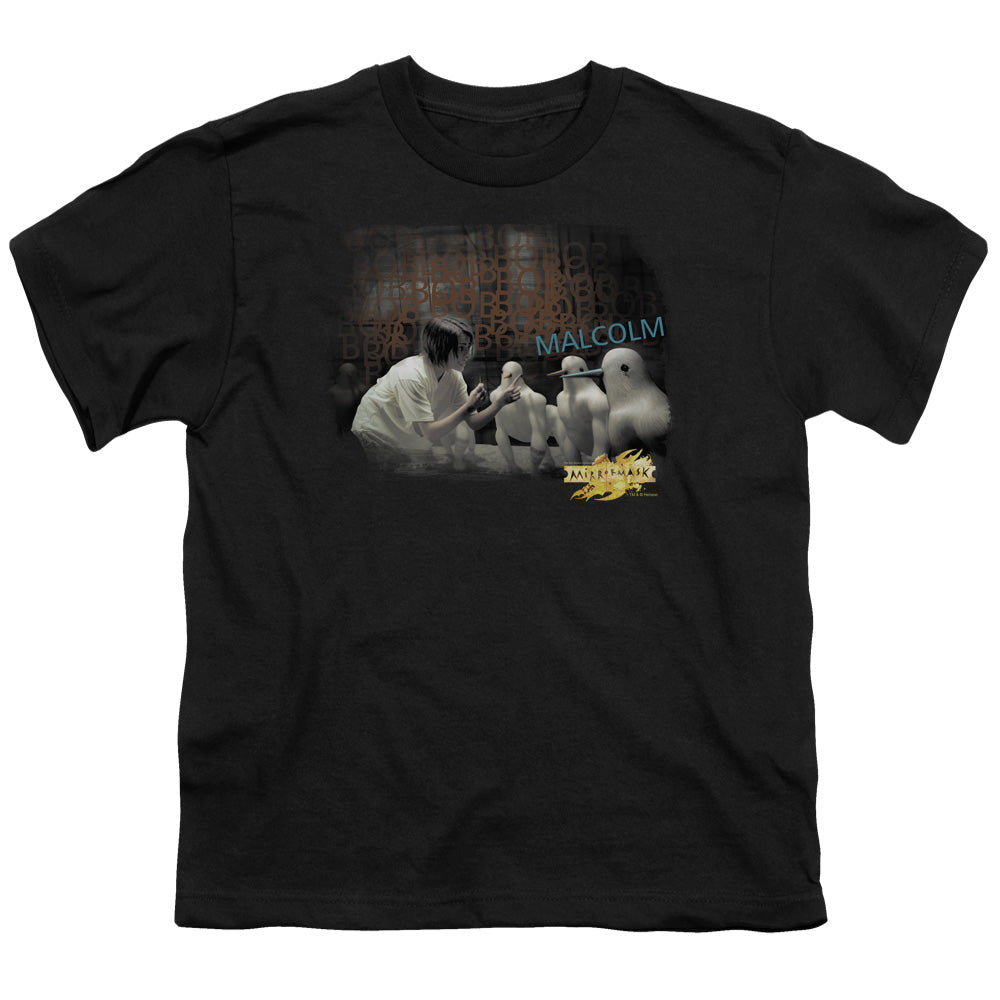 Mirrormask Bob Malcolm Kids Youth T Shirt Black Officially Licensed