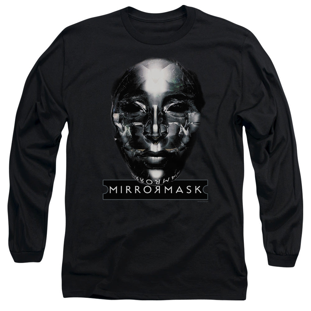 Mirrormask Mask Mens Long Sleeve Shirt Black Officially Licensed