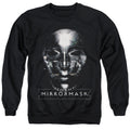 Mirrormask Mask Mens Crewneck Sweatshirt Black Officially Licensed