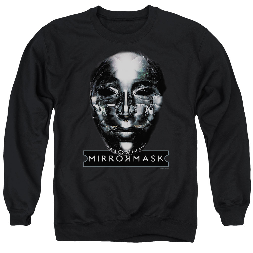 Mirrormask Mask Mens Crewneck Sweatshirt Black Officially Licensed