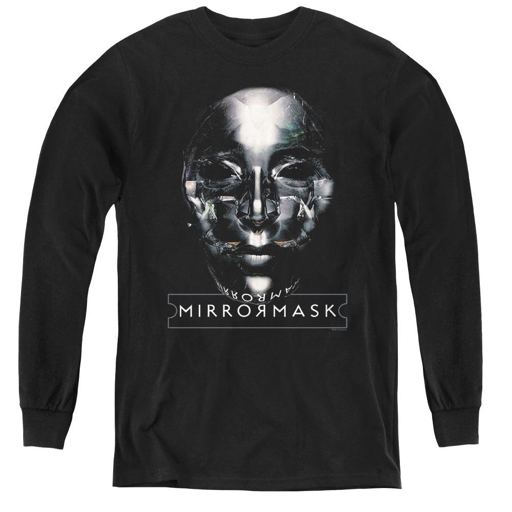 Mirrormask Mask Long Sleeve Kids Youth T Shirt Black Officially Licensed