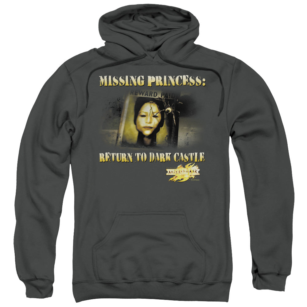 Mirrormask Missing Princess Mens Hoodie Charcoal Officially Licensed