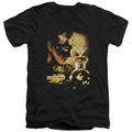 Mirrormask Trapped Mens Slim Fit V-Neck T Shirt Black Officially Licensed