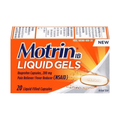 Motrin Liquid Gels Ibuprofen 200 mg (20 count)