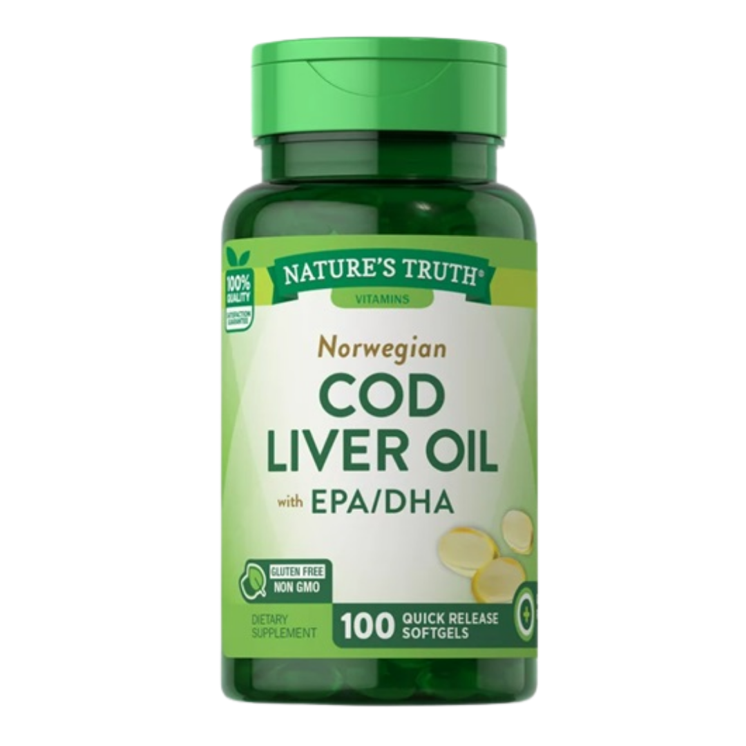 Nature’s Truth Cod Liver Oil Softgels (100 count)
