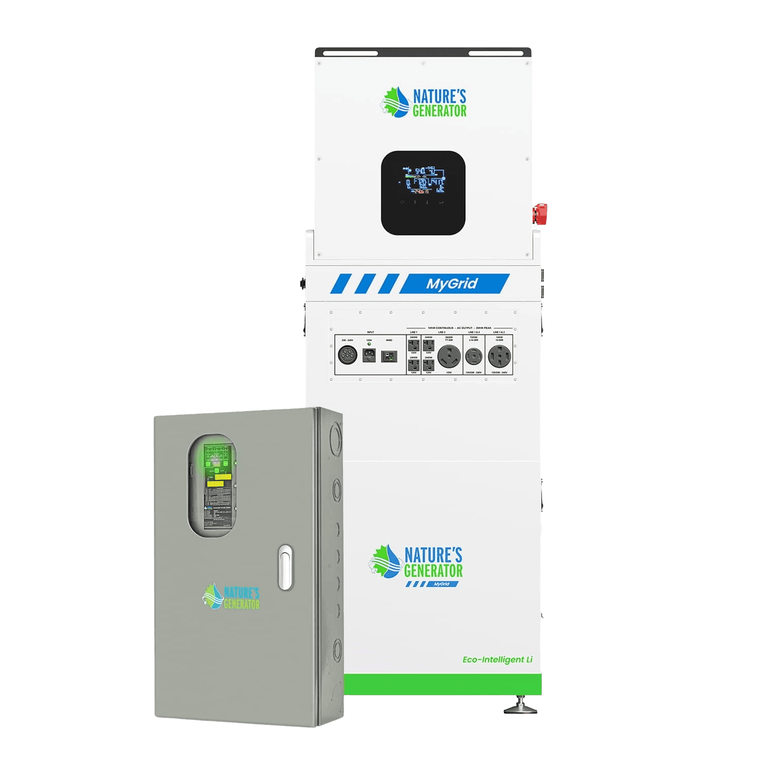 MyGrid 10K with Transfer Switch for House Battery Backup