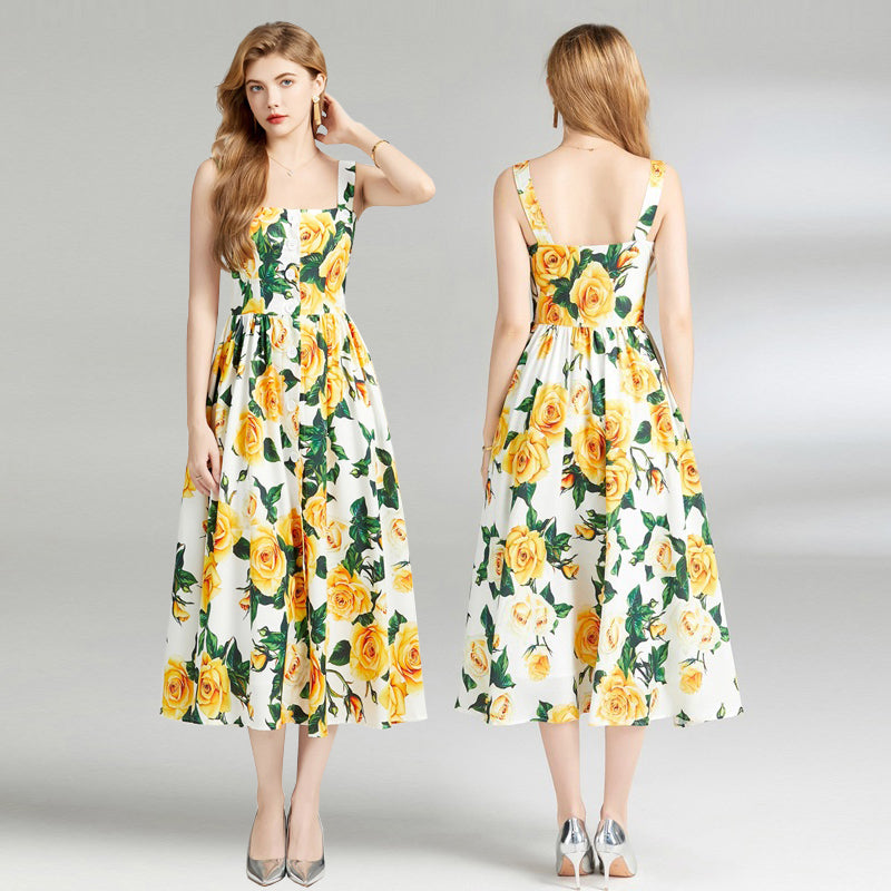 Summer Celebrity Short Sleeve Dress