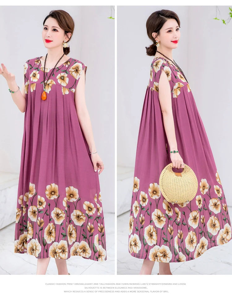 Summer Pure Cotton Stylish Extra Large Size 110.00kg Dress or Sleepwear