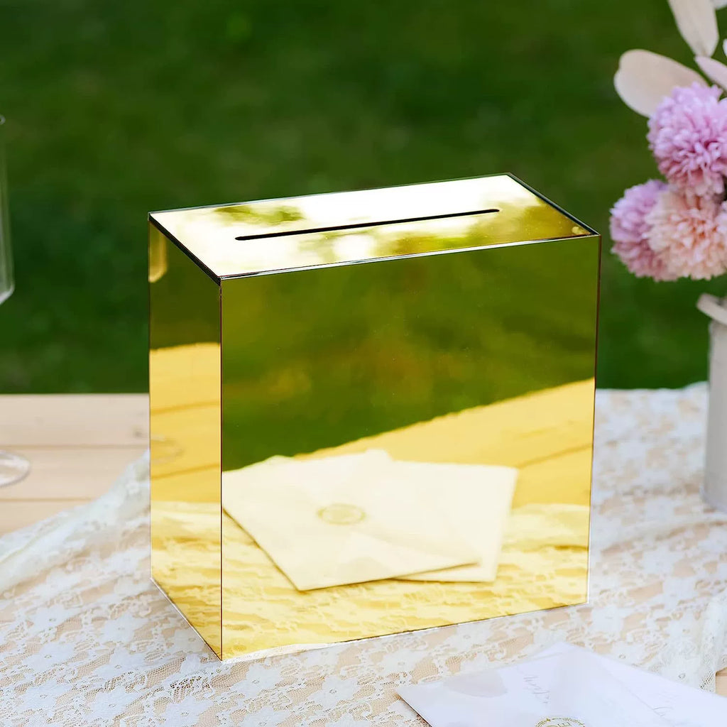 Frosted Transparent Acrylic Wedding Cassette Money Box Decorative Box Wedding Gift Box