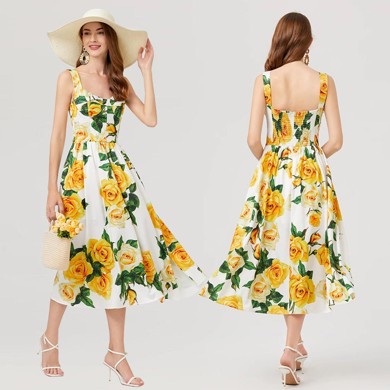 Summer Celebrity Short Sleeve Dress