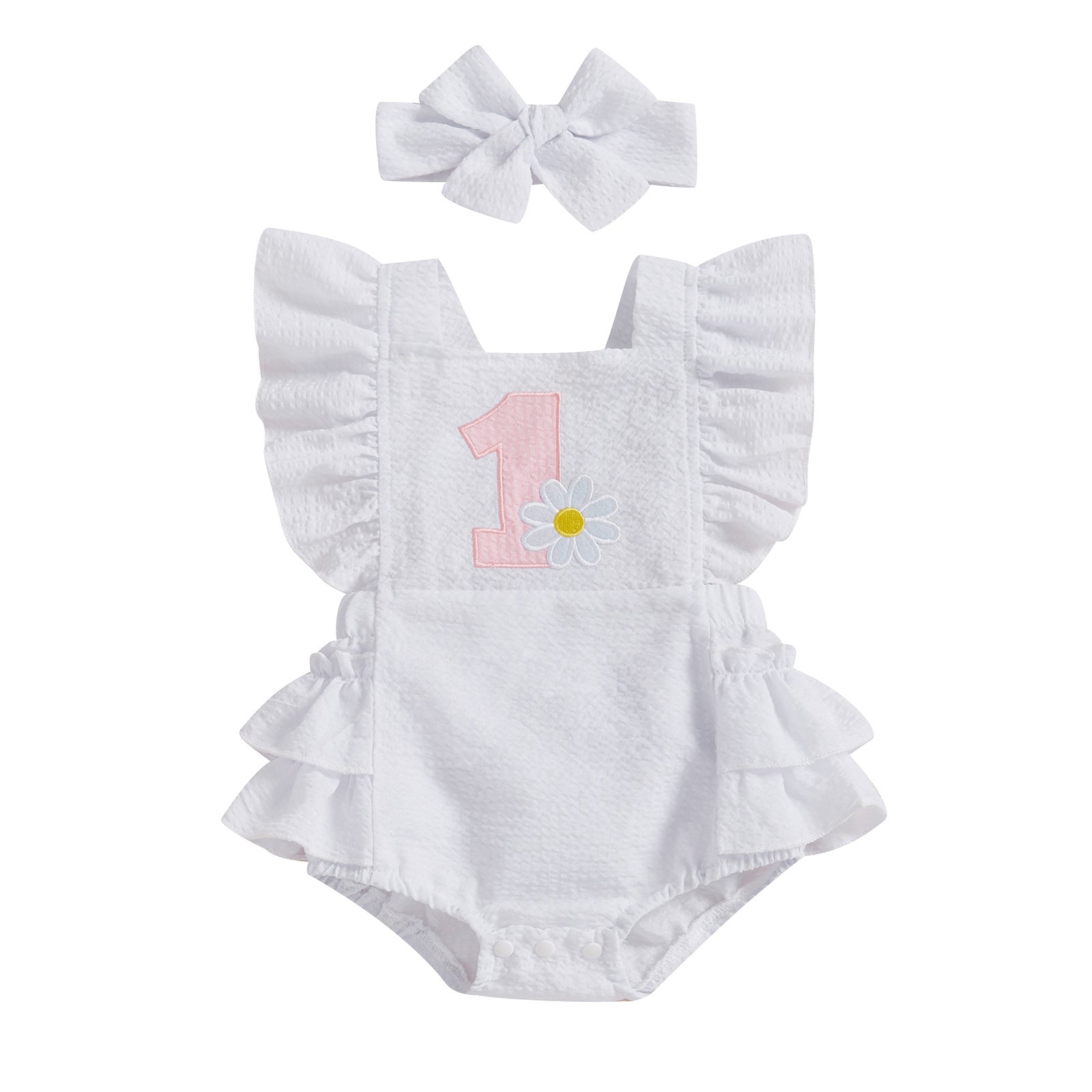 Girls' Fashion Little Daisy Printed Romper