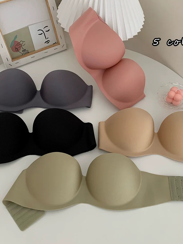 Women's Summer Non-Slip Invisible Back Underwired Bra