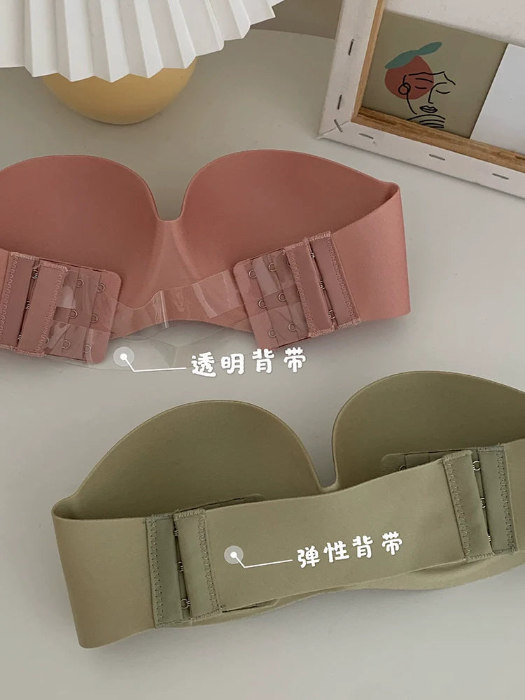 Women's Summer Non-Slip Invisible Back Underwired Bra