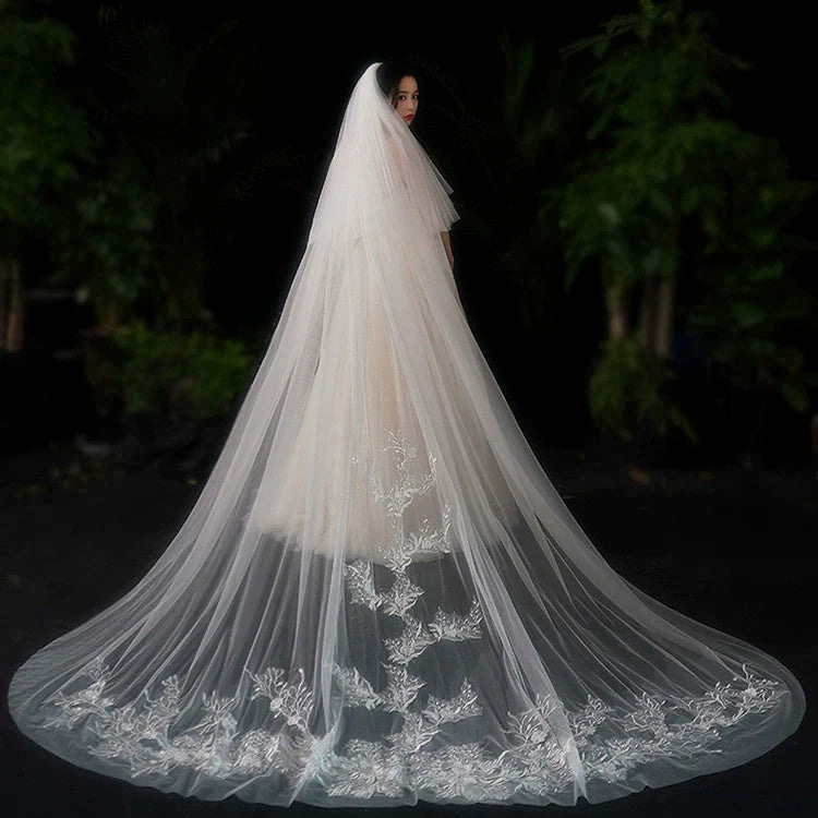 Bride Wedding Long Big Tailing Veil