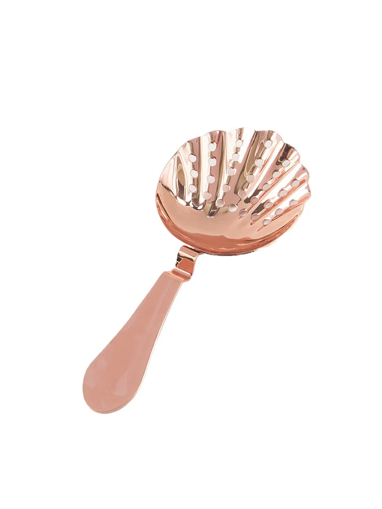 304 Stainless Steel Ice Filter Spoon-Shaped Ice Strainer Creative Cocktail Bar Filter Partition Ice Filter Cocktail Ice Cube
