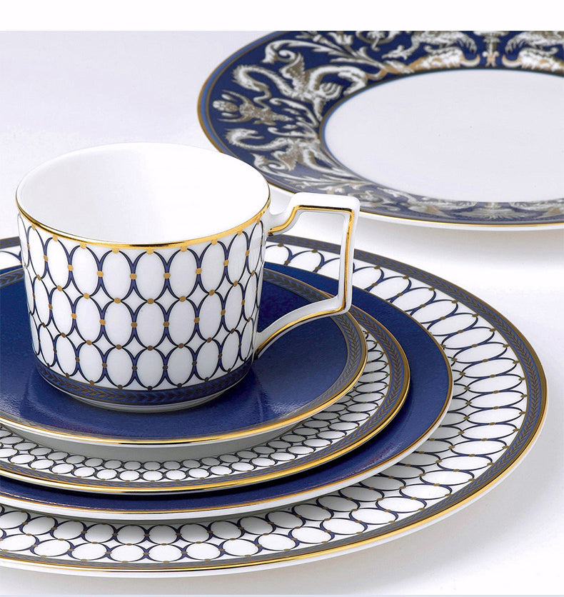 European Gold Wedgwood Tableware Set