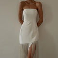 Mia Summer New Split Dress Tube Top