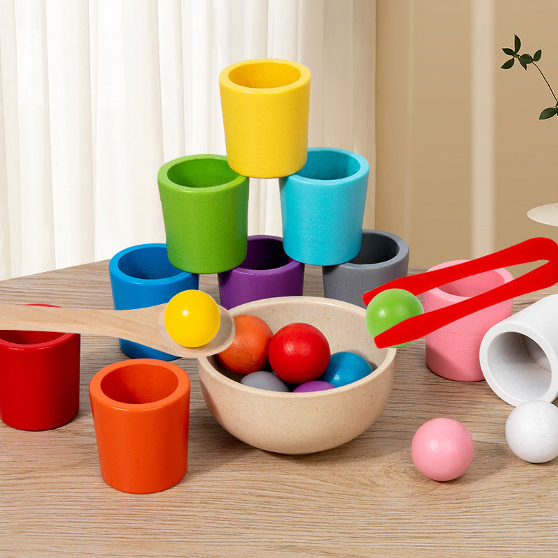 Children's Wooden Color Classification Cup Educational Toys