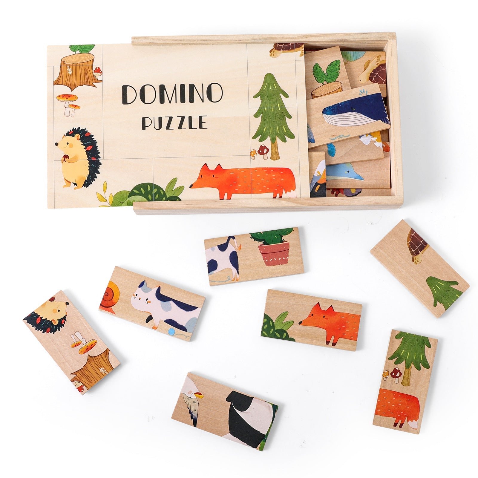 Wooden Children's Animal Puzzle Kids Interactive Educational Toys
