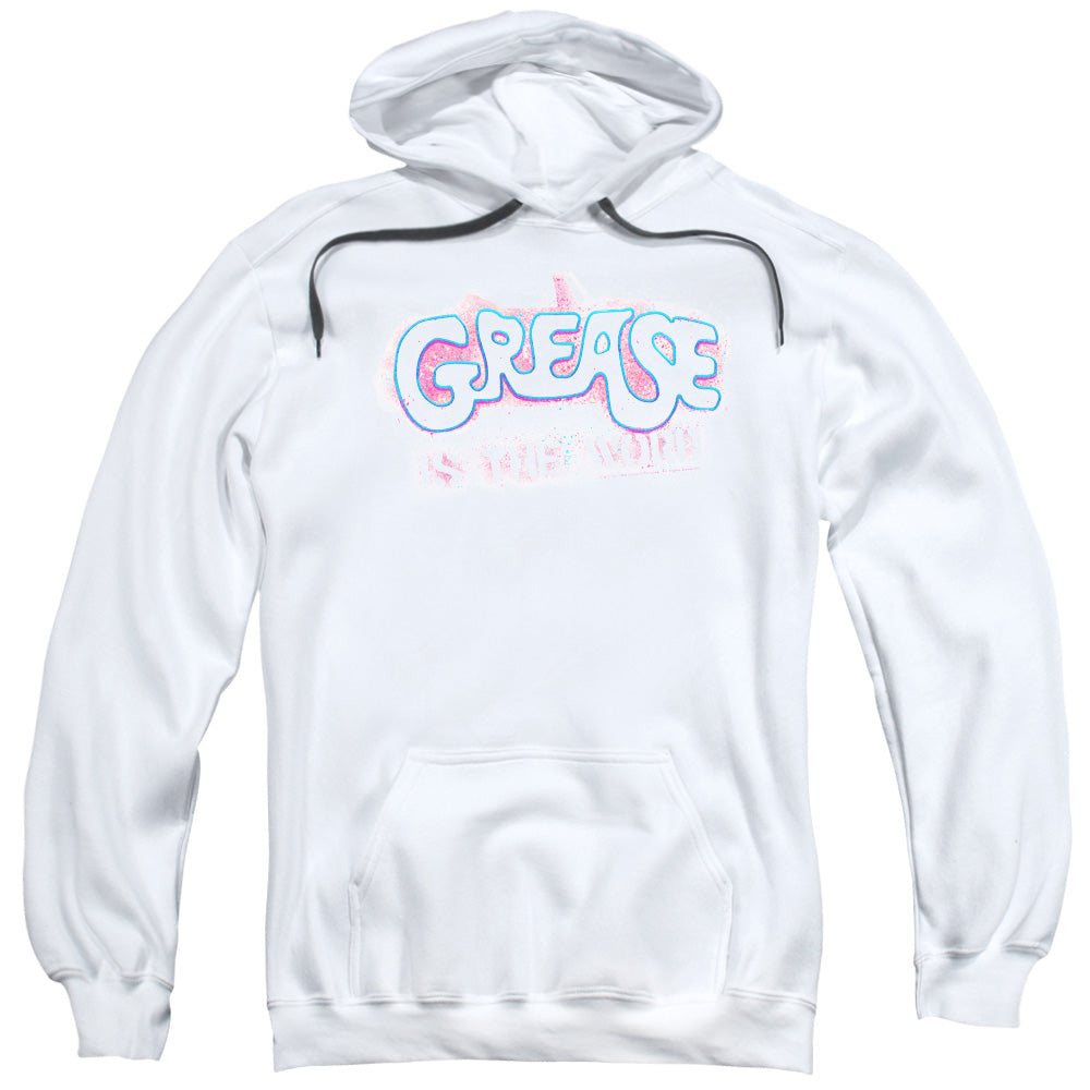 Grease Grease Is The Word Mens Hoodie White Officially Licensed