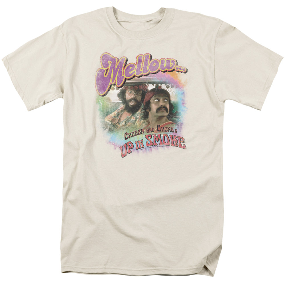 Up In Smoke Mellow Mens T Shirt Cream Officially Licensed