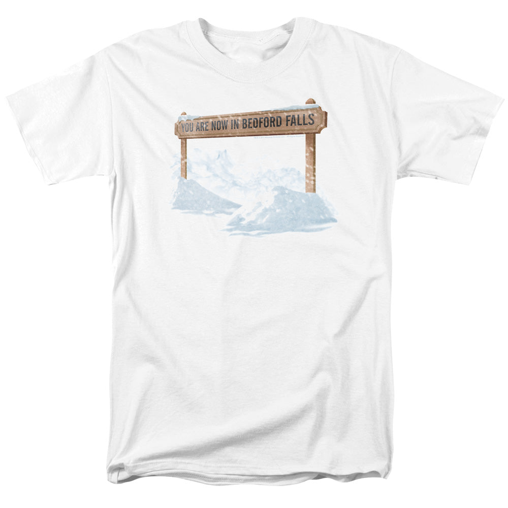 Its A Wonderful Life Bedford Falls Mens T Shirt White Officially Licensed
