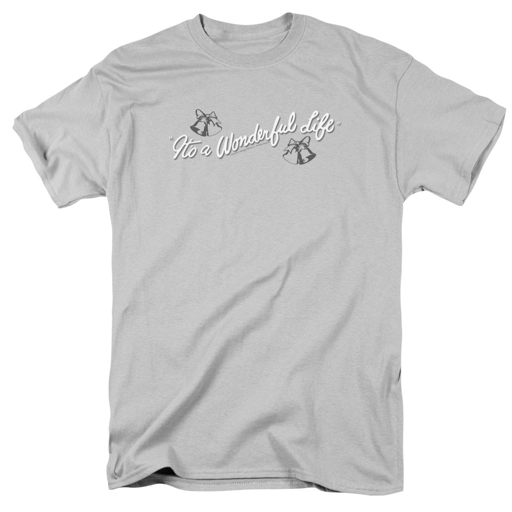 Its A Wonderful Life Logo Mens T Shirt Silver Officially Licensed