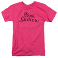 Grease Pink Ladies Logo Mens T Shirt Hot Pink Officially Licensed