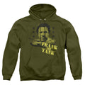 Old School Frank The Tank Mens Hoodie Military Green Officially Licensed
