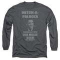 Old School Mitchapalooza Mens Long Sleeve Shirt Charcoal Officially Licensed