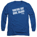 Old School My Boy Blue Mens Long Sleeve Shirt Royal Blue Officially Licensed