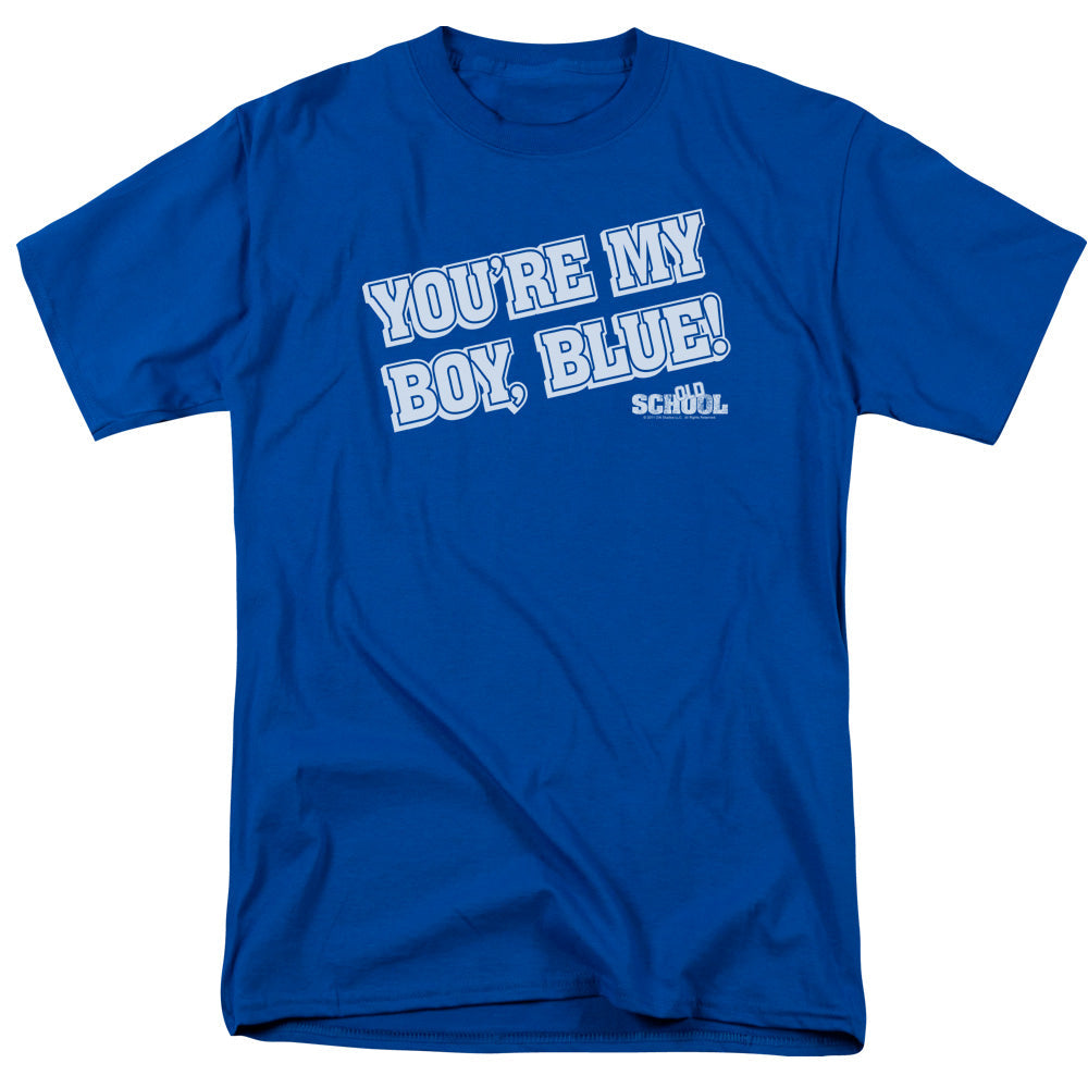 Old School My Boy Blue Mens T Shirt Royal Blue Officially Licensed