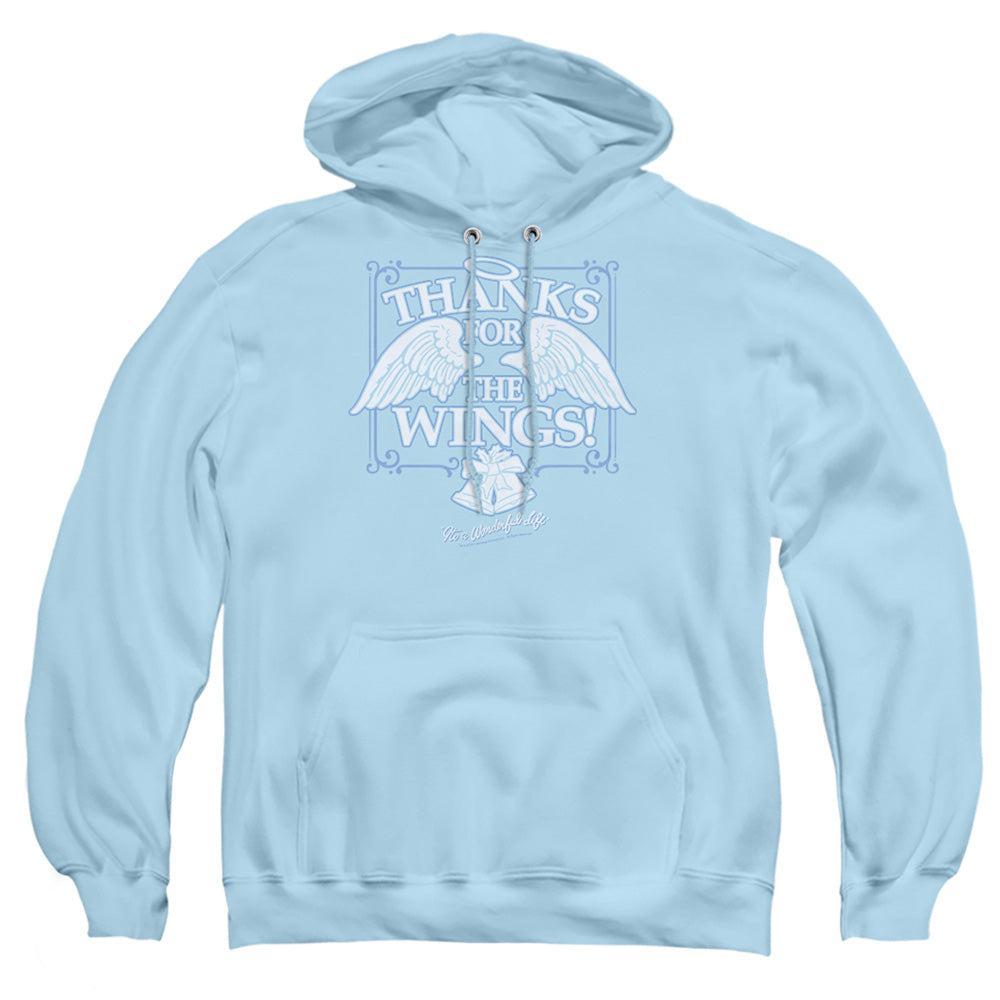 Its A Wonderful Life Dear George Mens Hoodie Light Blue Officially Licensed