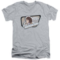 Ferris Buellers Day Off Grace Mens Slim Fit V-Neck T Shirt Athletic Heather Officially Licensed
