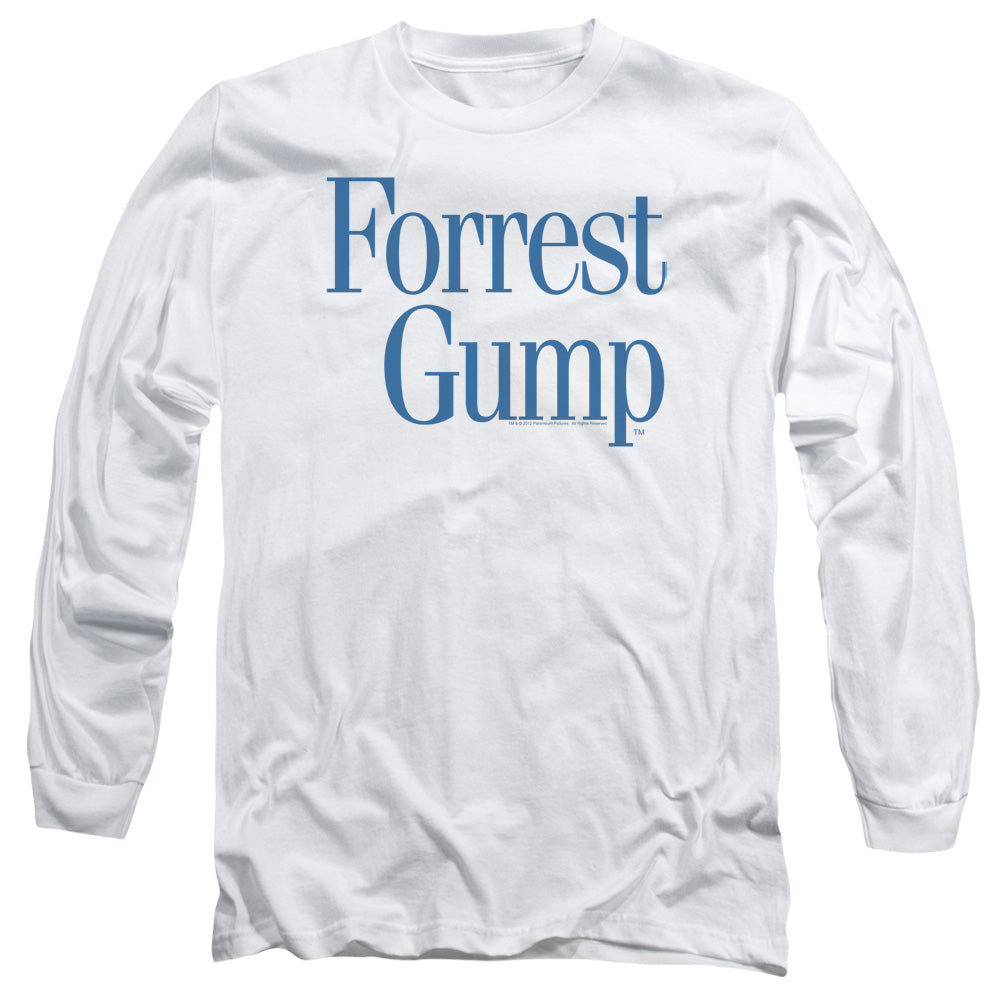 Forrest Gump Logo Mens Long Sleeve Shirt White Officially Licensed Officially Licensed