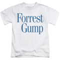 Forrest Gump Logo Juvenile Kids Youth T Shirt White Officially Licensed