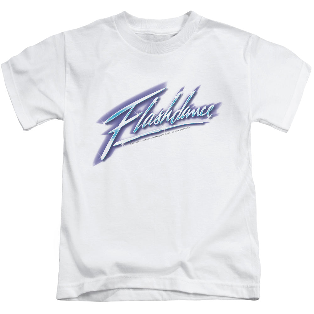 Flashdance Logo Juvenile Kids Youth T Shirt White Officially Licensed