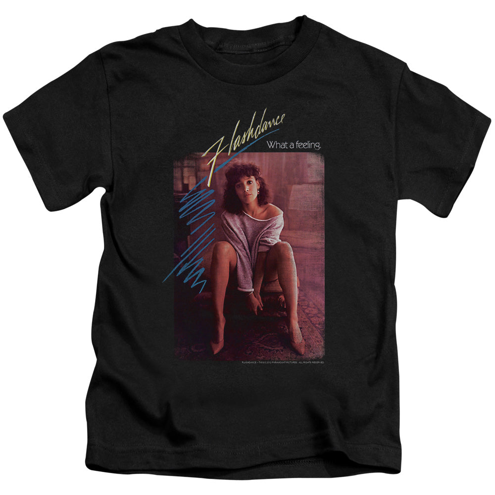 Flashdance Title Juvenile Kids Youth T Shirt Black Officially Licensed
