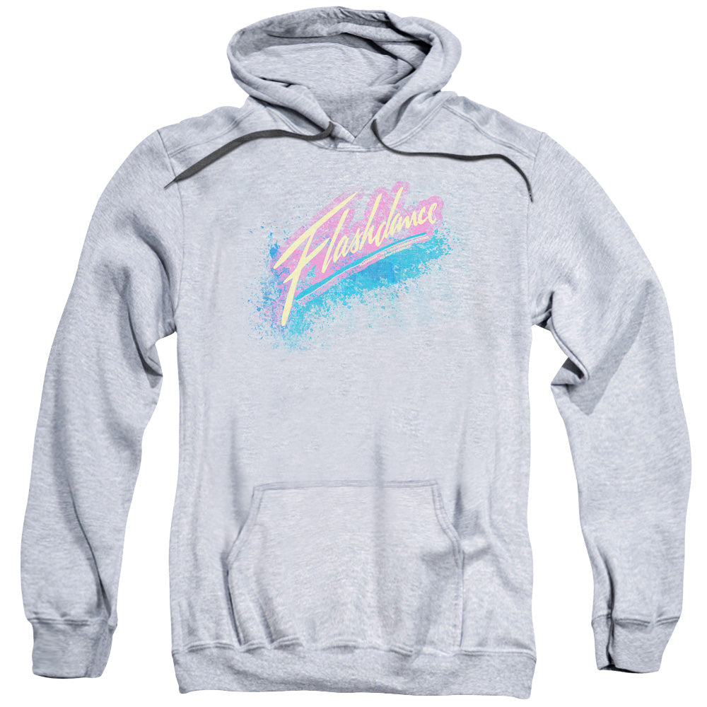 Flashdance Spray Logo Mens Hoodie Athletic Heather Officially Licensed