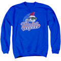 Major League Title Mens Crewneck Sweatshirt Royal Blue Officially Licensed