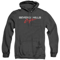 Beverly Hills Cop Logo Heather Mens Hoodie Black Officially Licensed