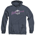 Galaxy Quest Logo Heather Mens Hoodie Navy Blue Officially Licensed