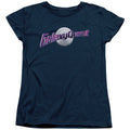Galaxy Quest Logo Womens T Shirt Navy Blue Officially Licensed