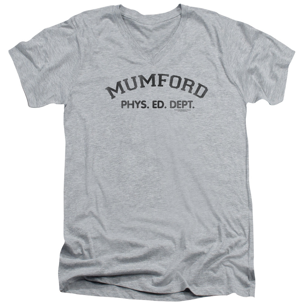 Beverly Hills Cop Mumford Mens Slim Fit V-Neck T Shirt Athletic Heather Officially Licensed