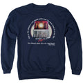 Beverly Hills Cop Incest Police Car Mens Crewneck Sweatshirt Navy Blue Officially Licensed
